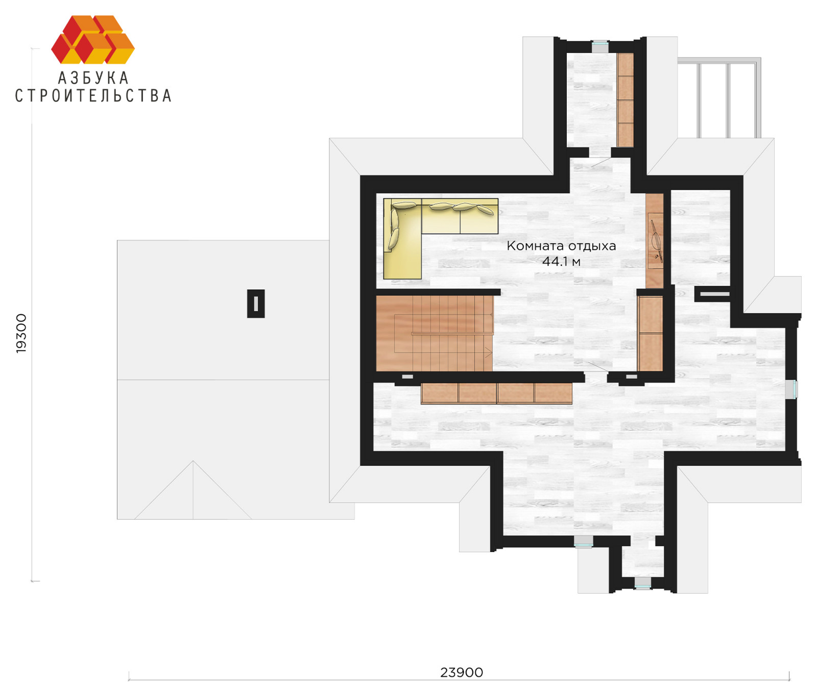 Проект дома с гаражом