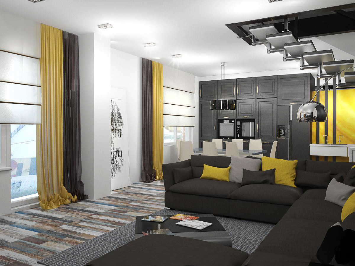 Квартира в современном стиле 260м.кв.