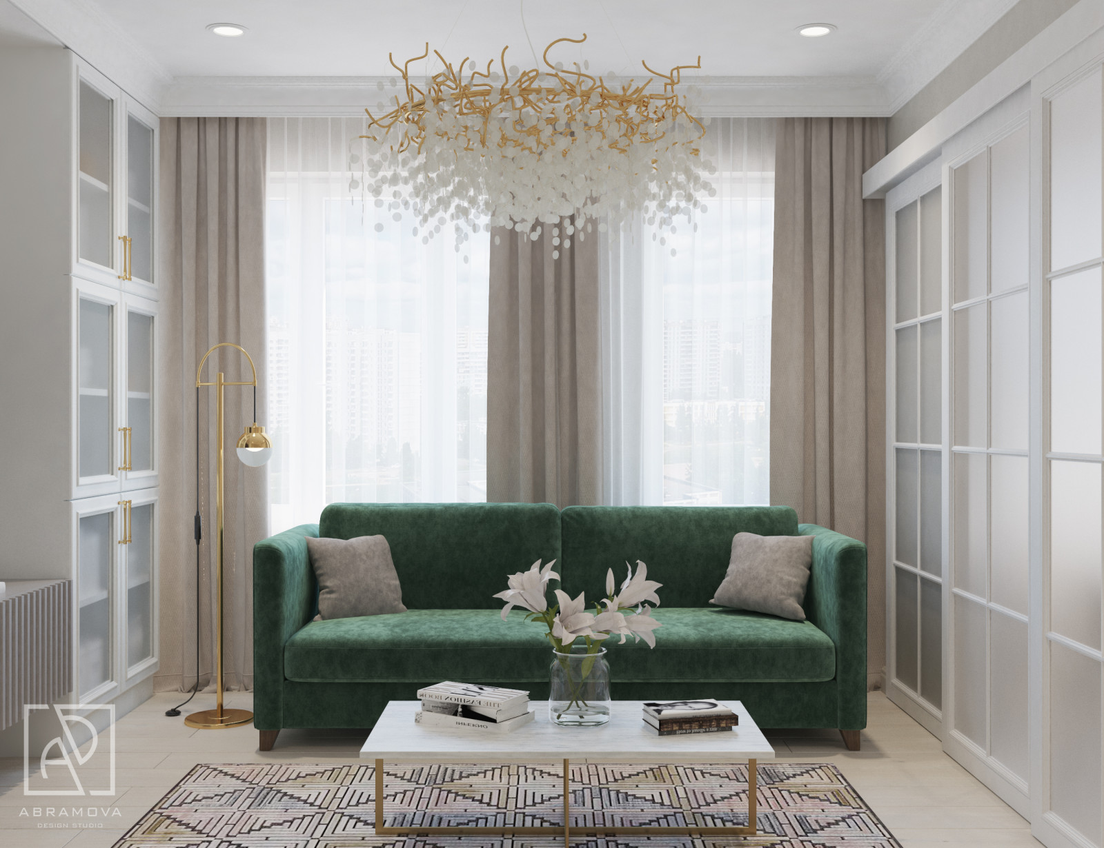 Обложка проекта: Дизайн-проект 3-х комнатной квартиры ЖК Новые Ватутинки