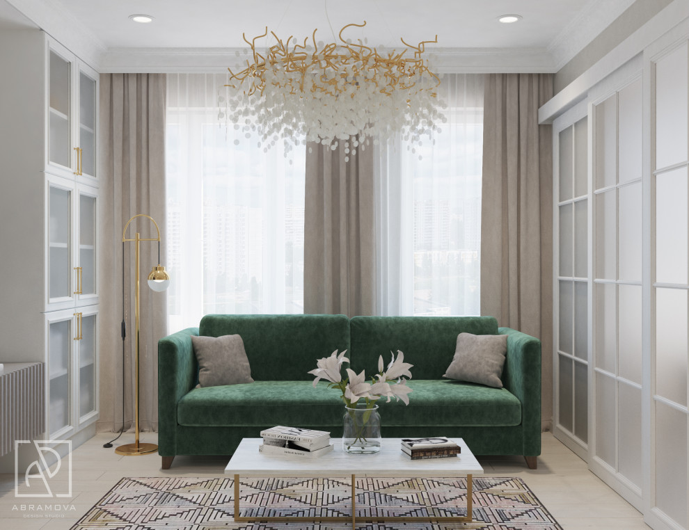 Обложка проекта: Дизайн-проект 3-х комнатной квартиры ЖК Новые Ватутинки