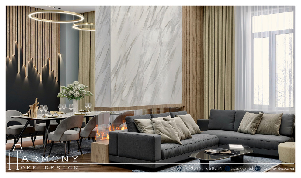 Дизайн-проект интерьера гостиной комнаты