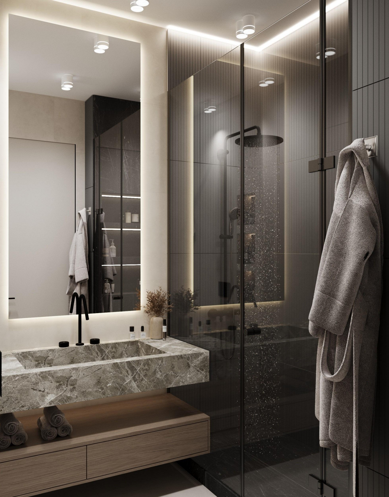 Квартира 90м2 в Краснодаре в стиле неоклассика