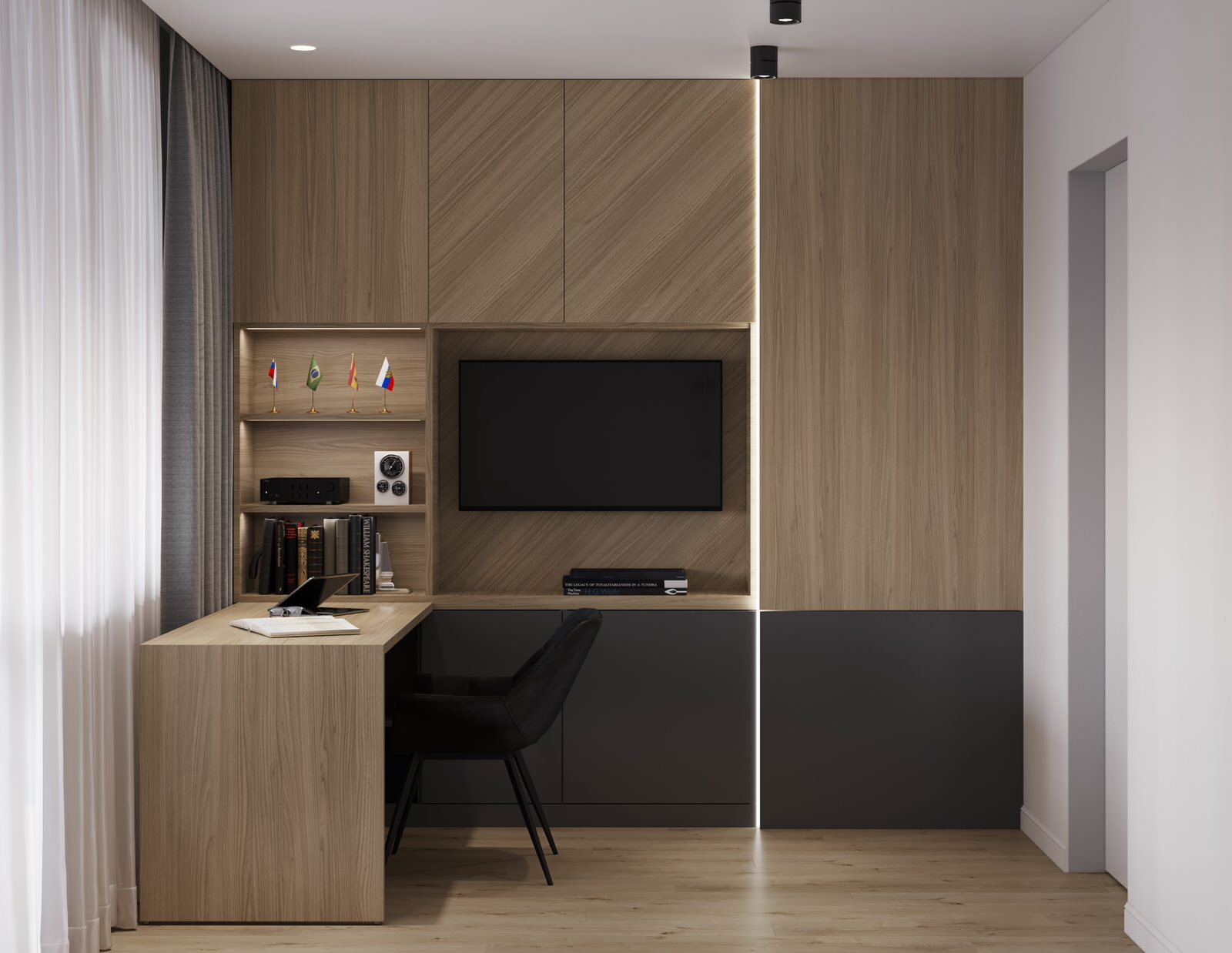 проект "Сдержанный комби на 87м2"