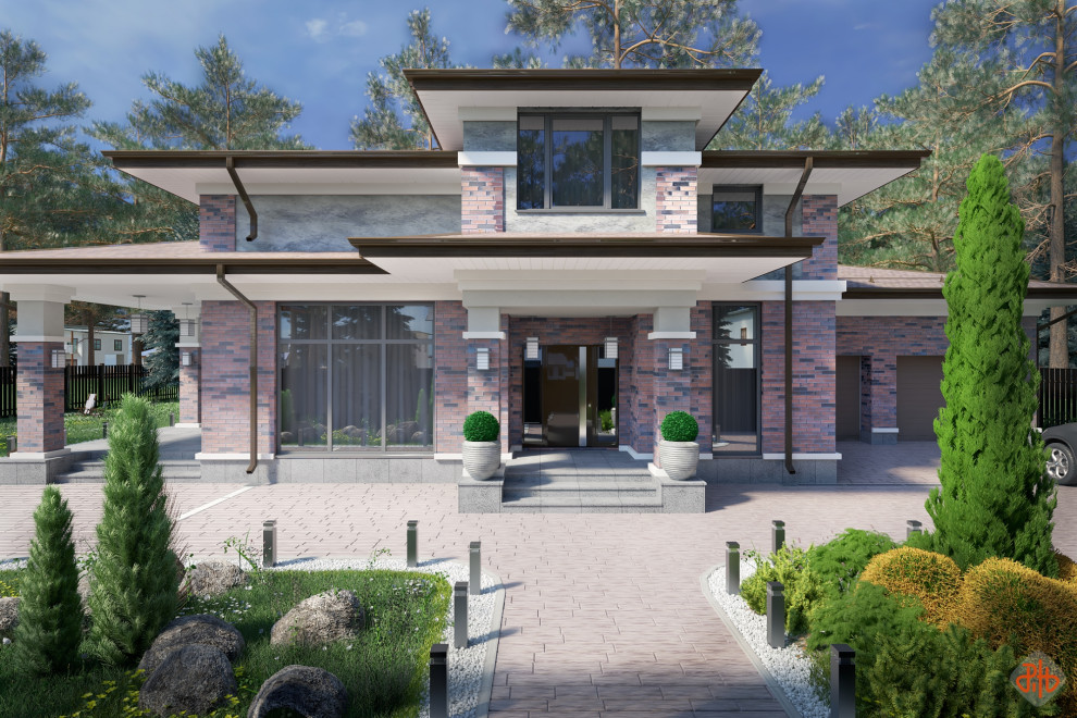 Обложка проекта: Дом в стиле Райта