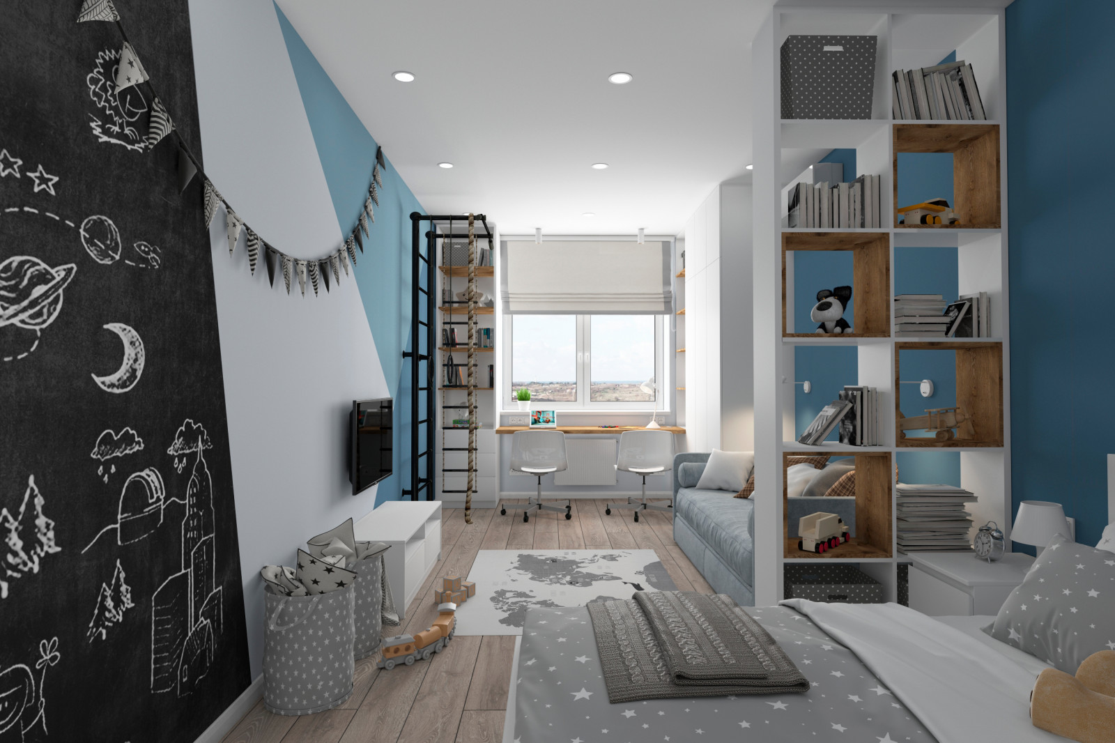 Дизайн 3-х комнатной квартиры в ЖК "Аврора-парк", г.Краснодар