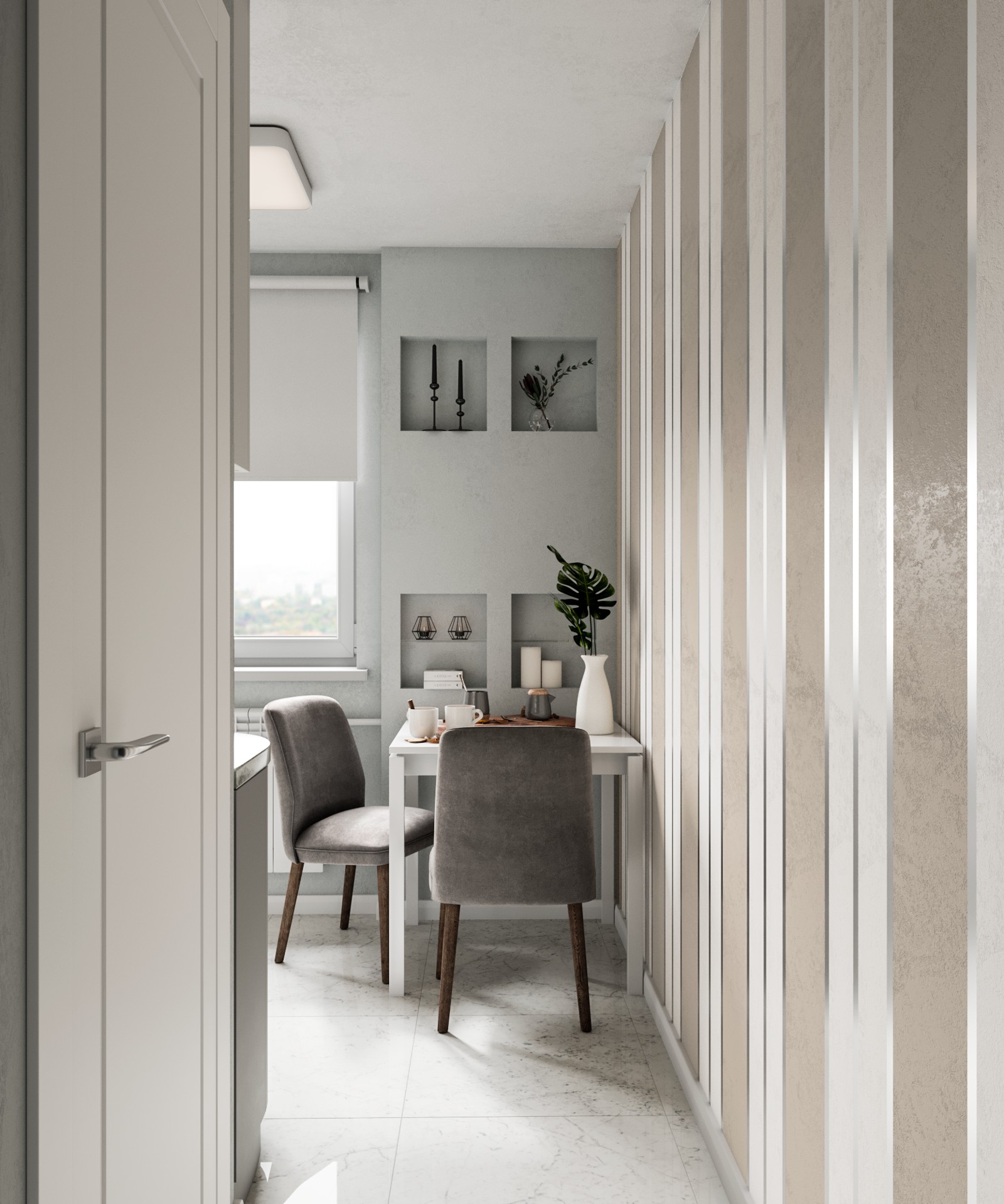 Дизайн - проект двухкомнатной "Брежневки" в г. Москва