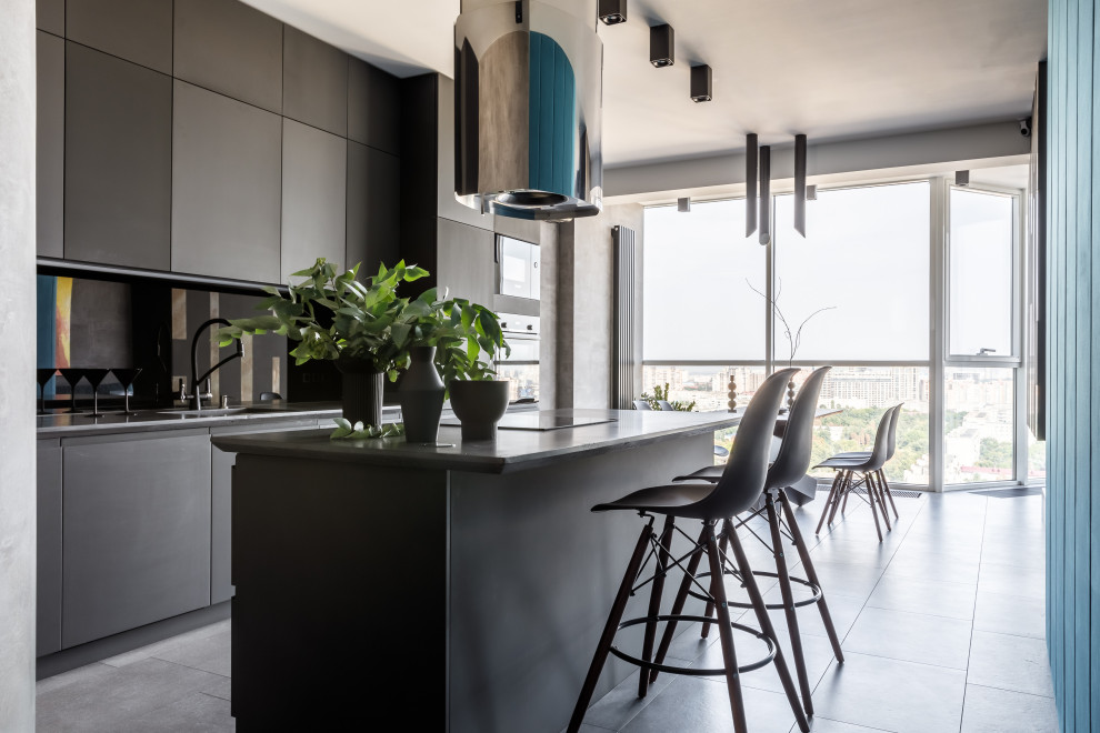 Квартира с бирюзовым акцентом