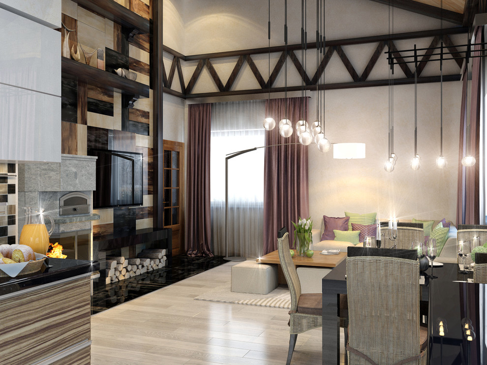 Дизайн-проект кухни-гостиной