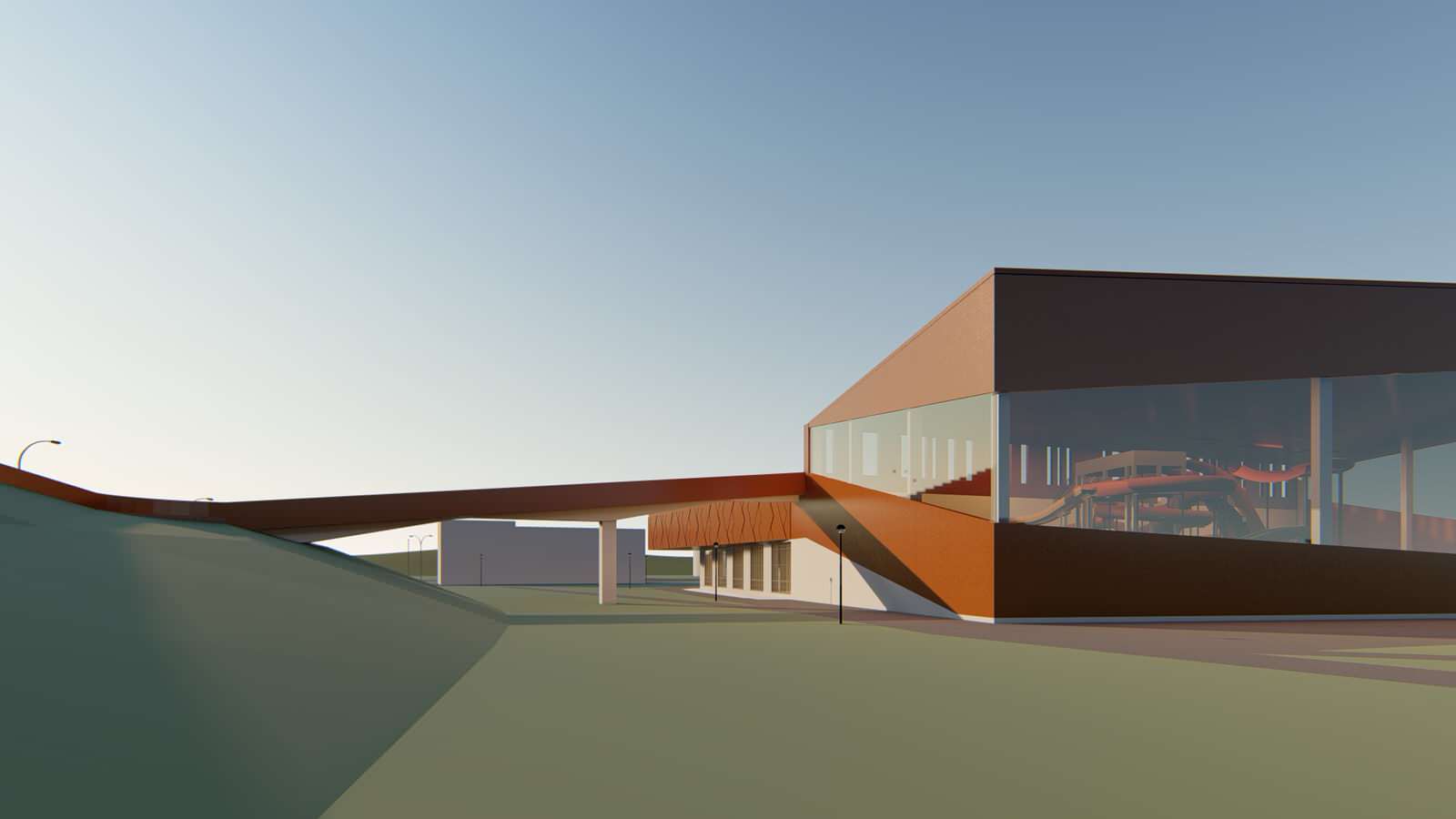 Обложка проекта: Проект здания аквапарка в Смоленске по ул. Кашена