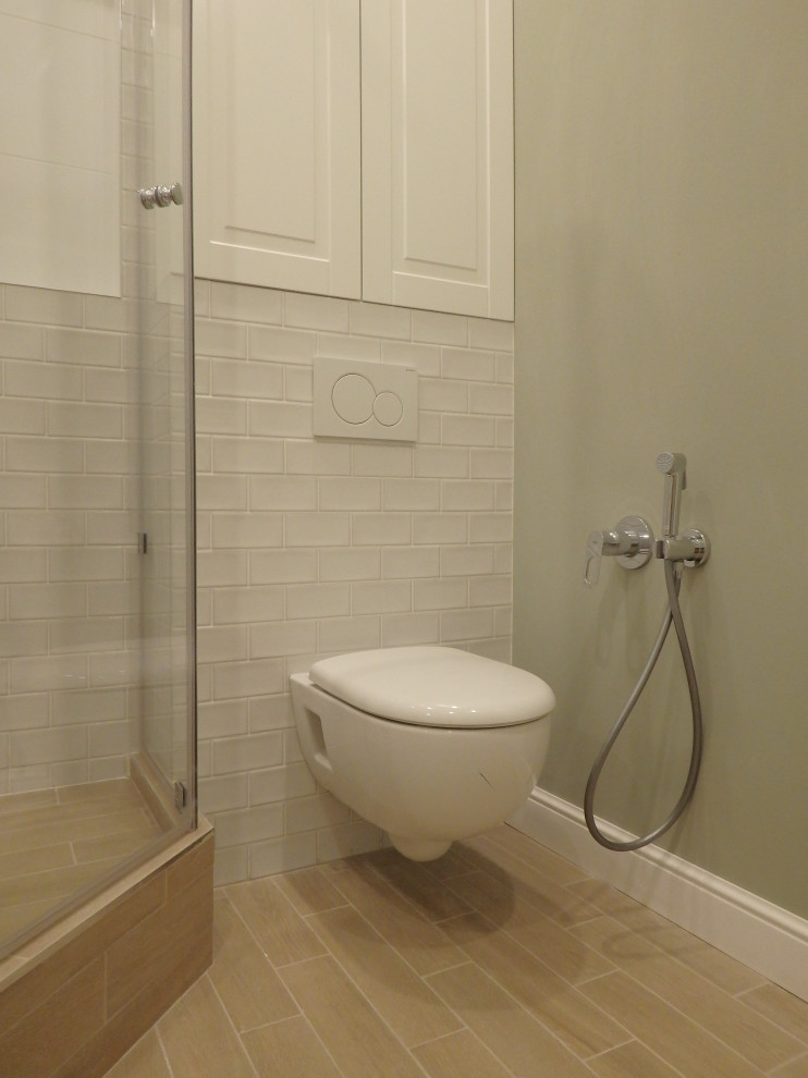 Счастье на Мичуринском - отделка санузла с душевой кабиной в новостройке