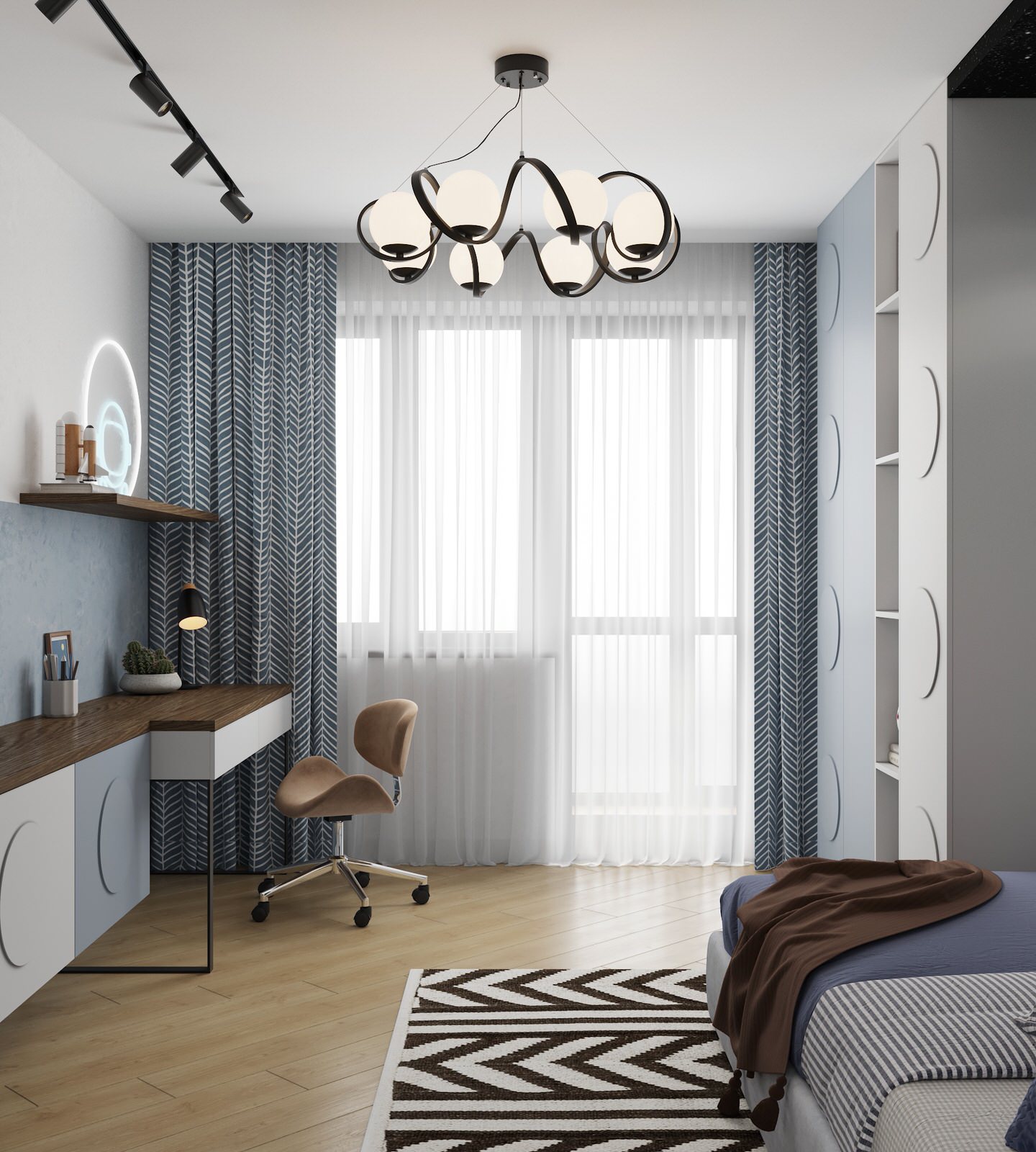 Обложка проекта: Дизайн детской “Space”