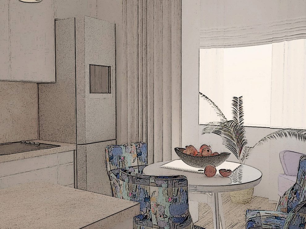 Кухня-гостиная