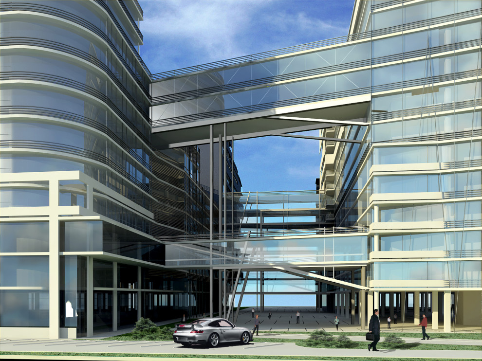 Архитектурный проект офисного здания для строительной компании г. Москва