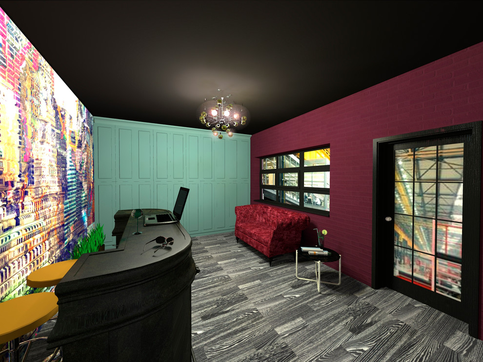 Обложка проекта: Бильярдный клуб в стиле эклектика с элементами поп-арта и индустриального стиля