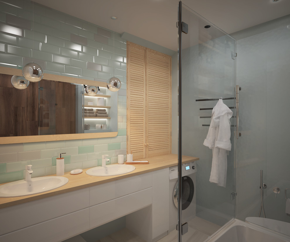 Обложка проекта: Бирюзовая ванная комната