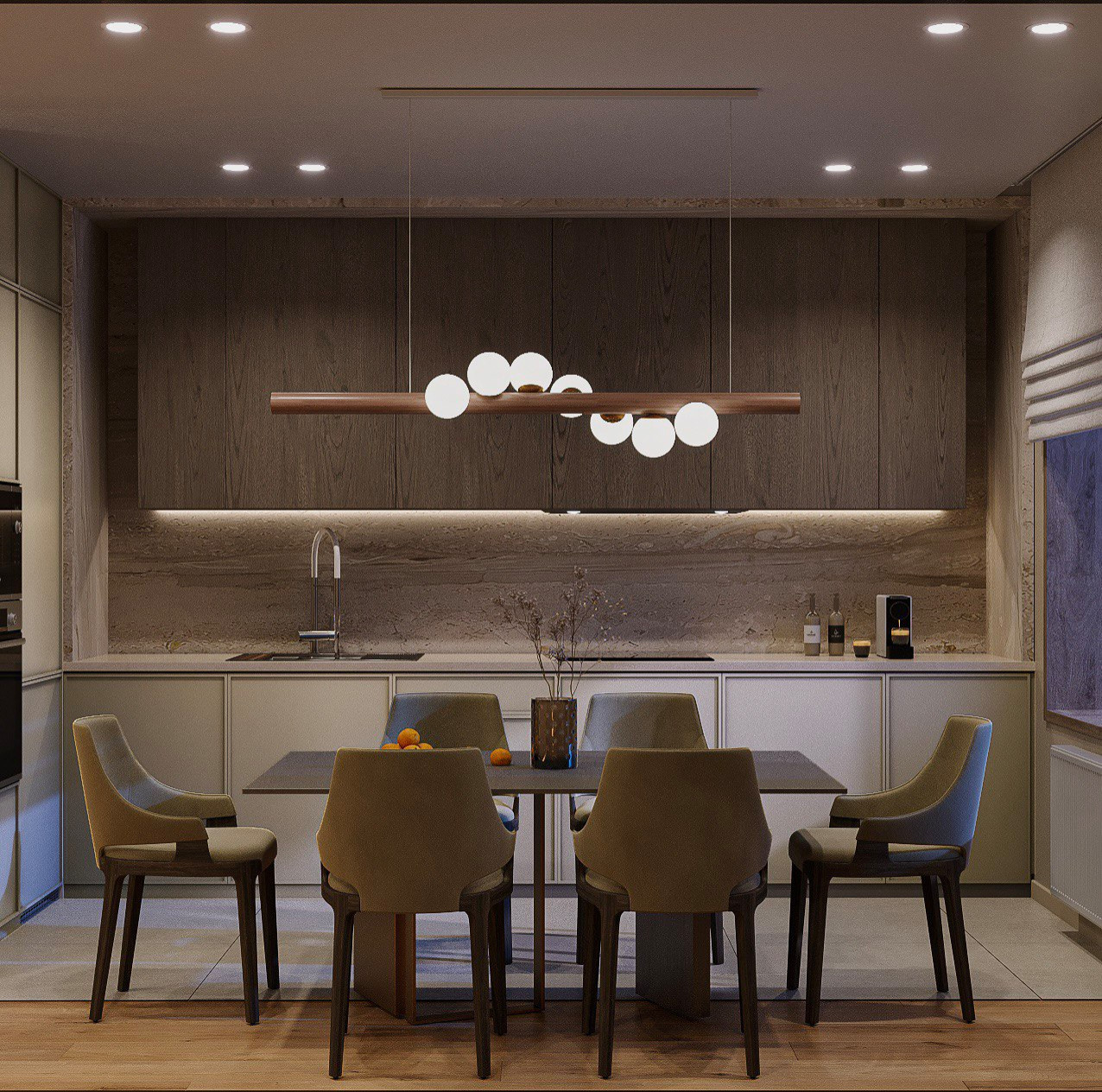 Современный интерьер для молодой семьи, 100 м2