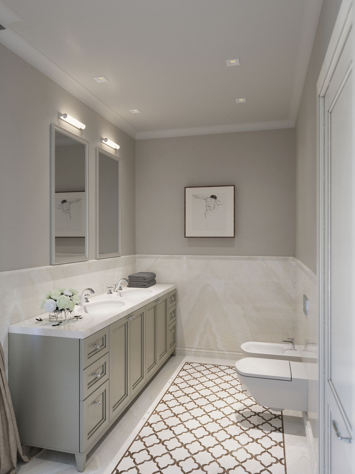 Обложка проекта: Квартира на ул.Ломоносовский проспект, Москва