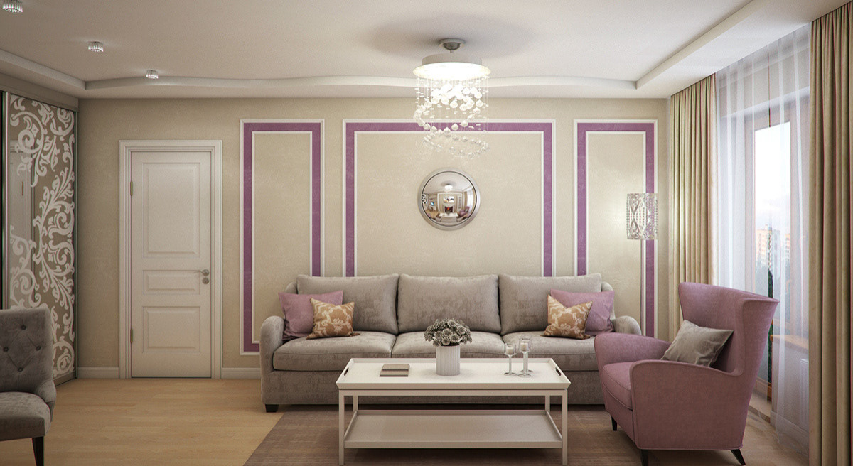 Дизайн-проект квартиры Онежская 53к4 70м2 (Классический стиль)