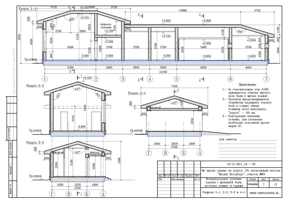 Гостевой дом-баня-гараж