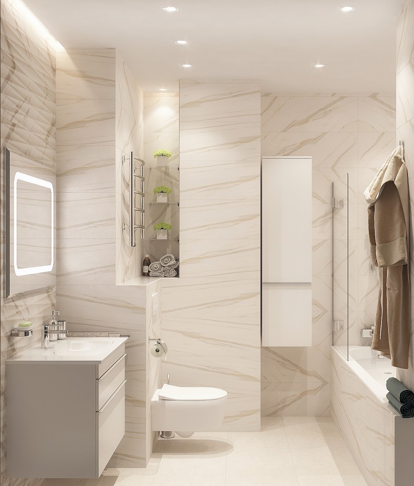 Трехкомнатная квартира Оттенки кофе