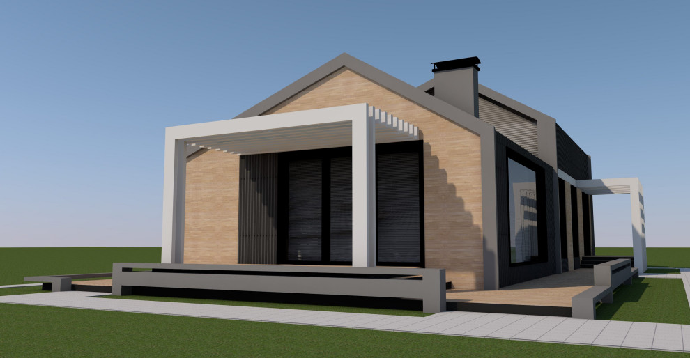 Архитектура дома стиле Барнхаус