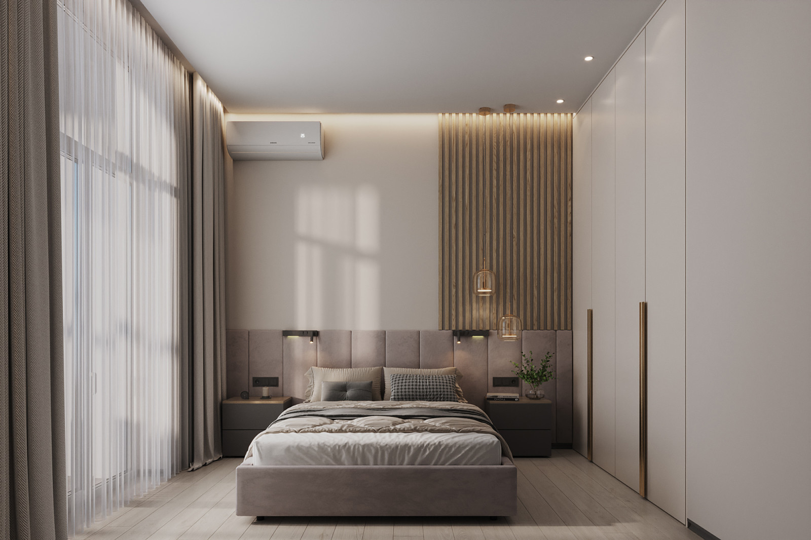 Обложка проекта: Современная спальня ЖК Сердце столицы