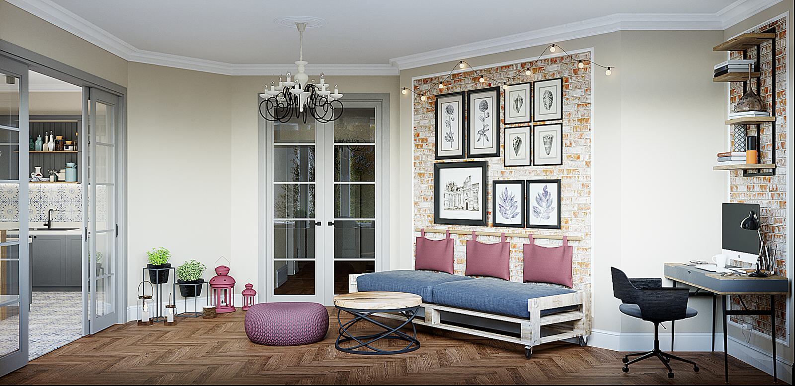 Квартира на ул. Герцена для семьи из 4 человек