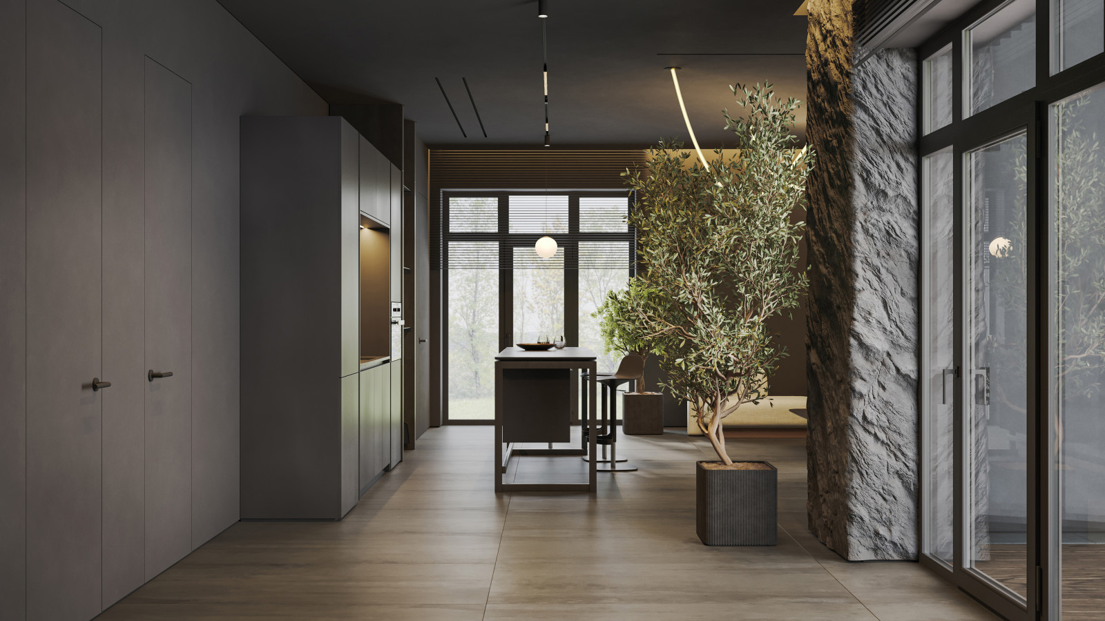 Интерьер частного бассейна