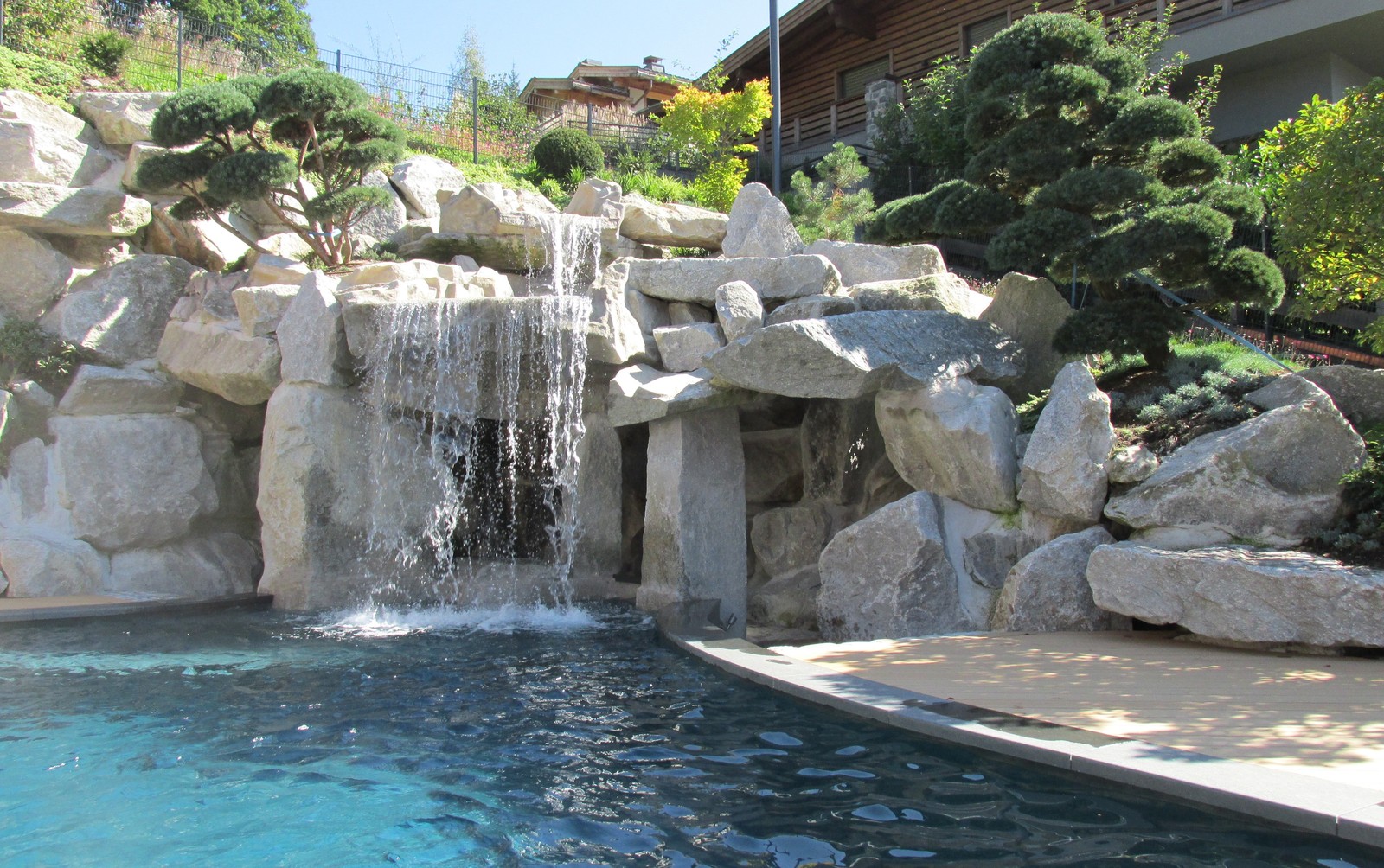 Japanese style garden design & Waterfall construction in Tyrol