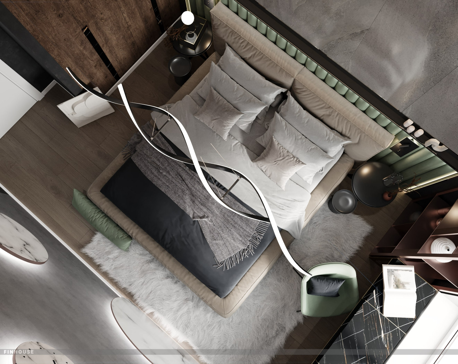 Проект двухкомнатной квартиры (57 м²) в Санкт-Петербурге