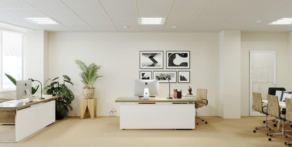 Обложка проекта: дизайн мебели и декора для офиса