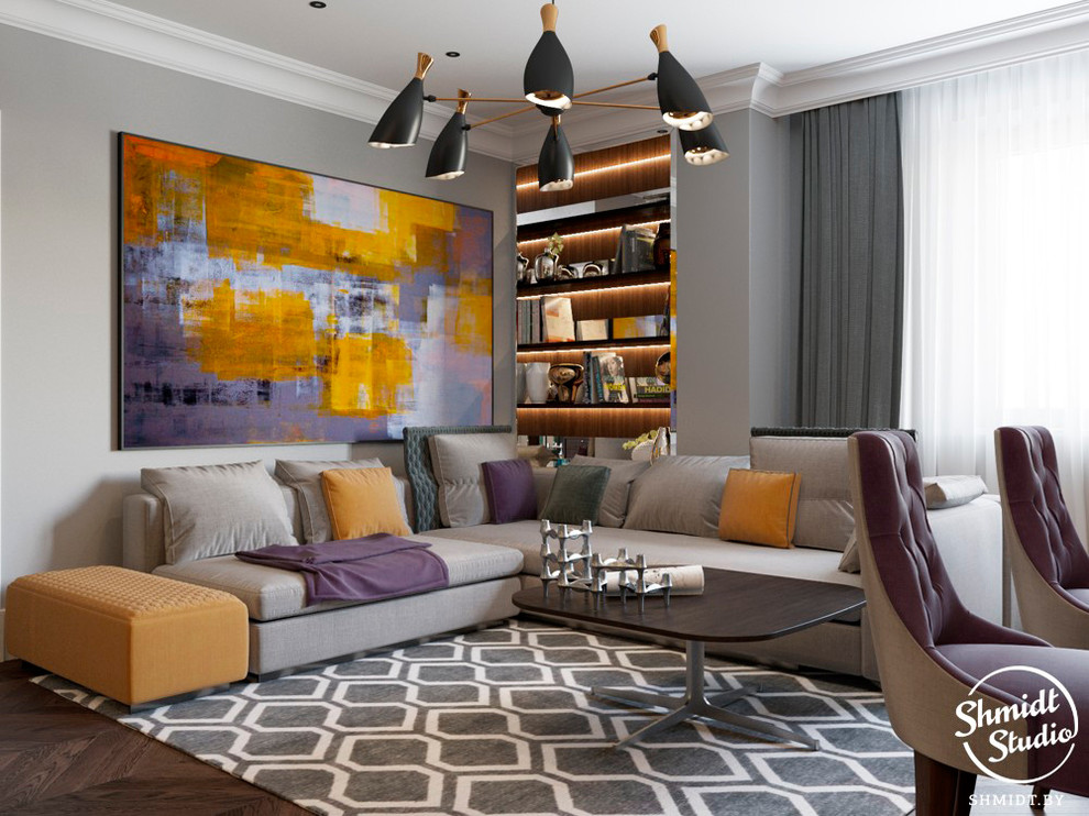 Проект "Яркий" в стиле Ardeco, Минск, 120 м.кв