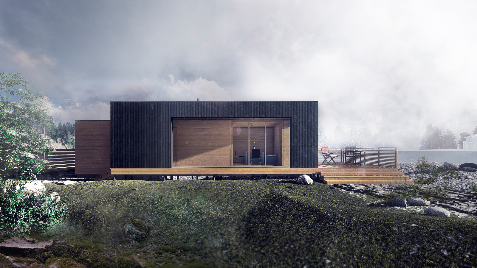 Современная баня