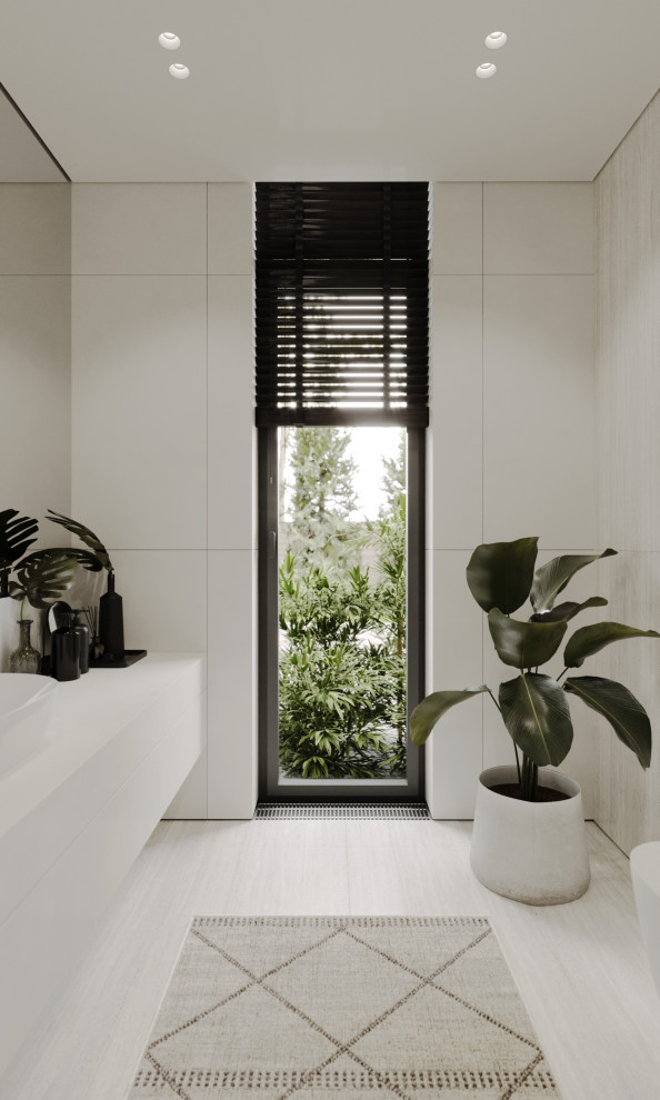 Санузел в проекте загородного дома The CUBE