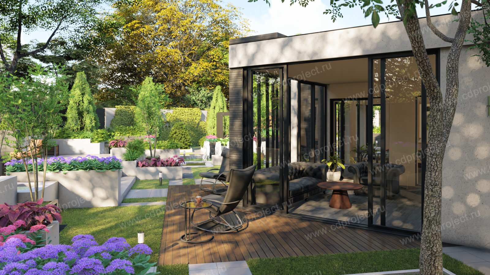 Дом в стиле хай тек