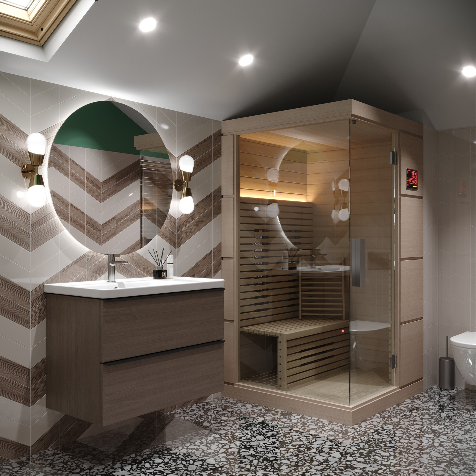 Обложка проекта: Ванная комната в загородном доме