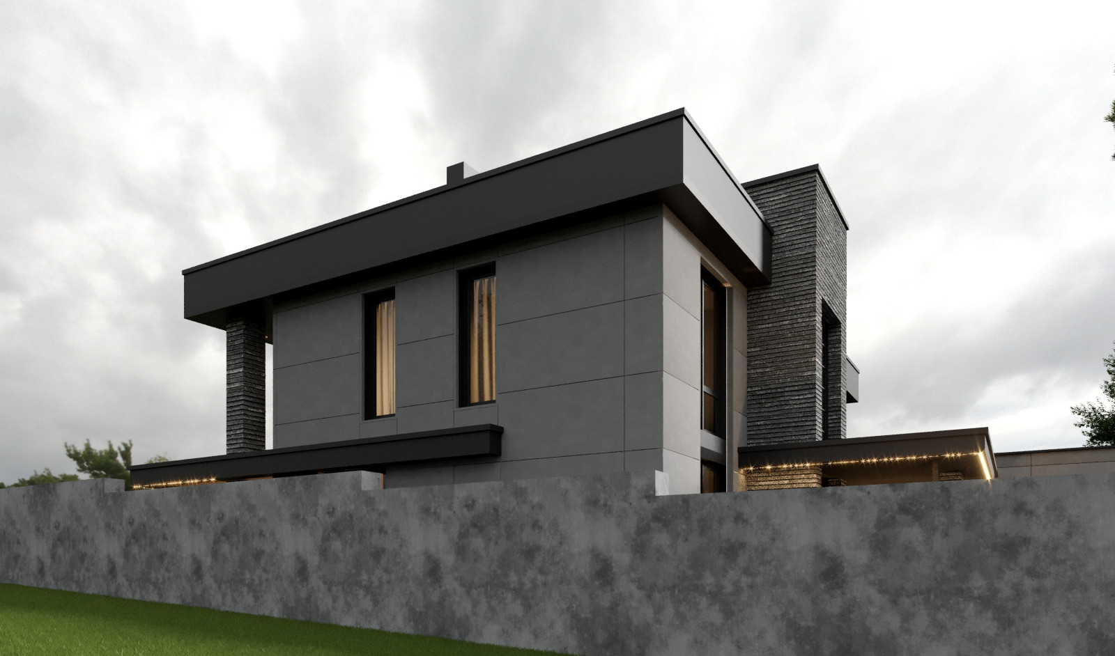 Portrait House. Дом на участке в селе Мирное в Симферополе