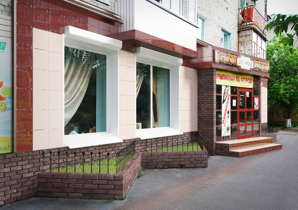 Реконструкция фасада кафе