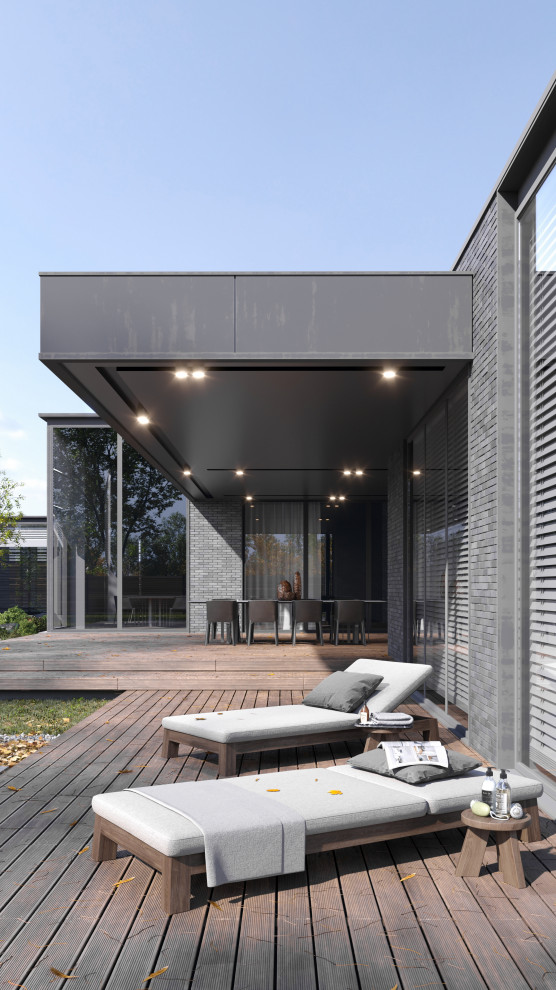 Одноэтажный дом в стиле минимализм 650 м.кв.