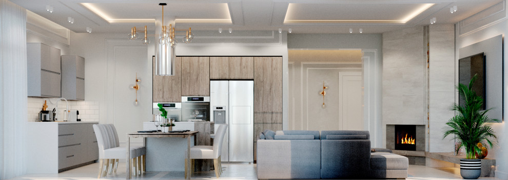 Обложка проекта: Кухня-гостиная