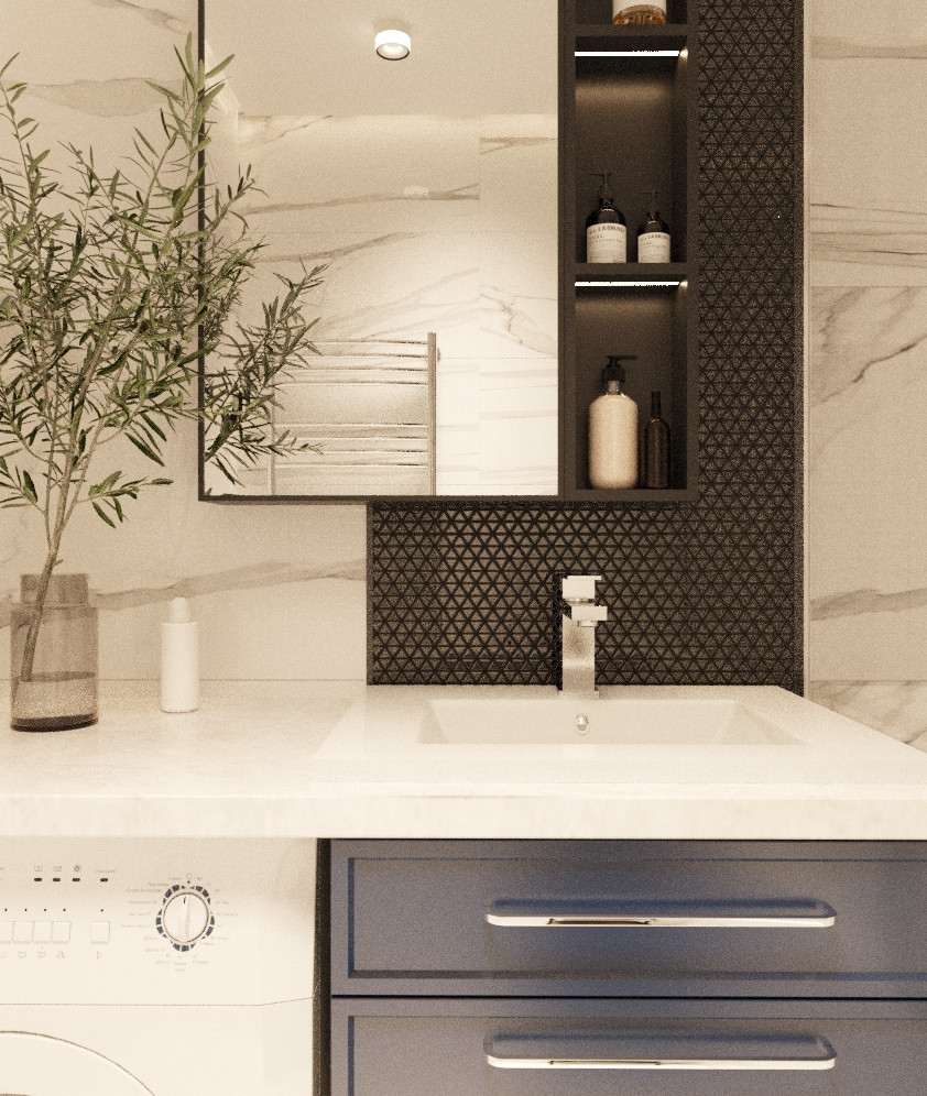 Обложка проекта: Квартира 64 кв/м в современном стиле, Ультрамарин