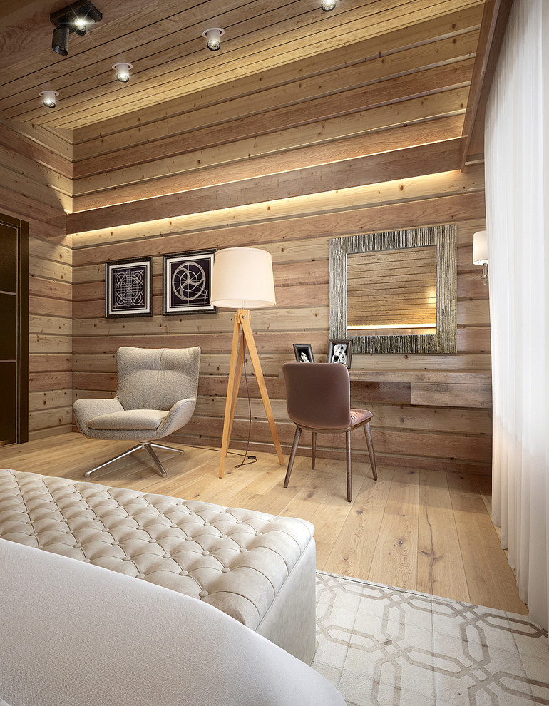 Интерьер дома из бруса