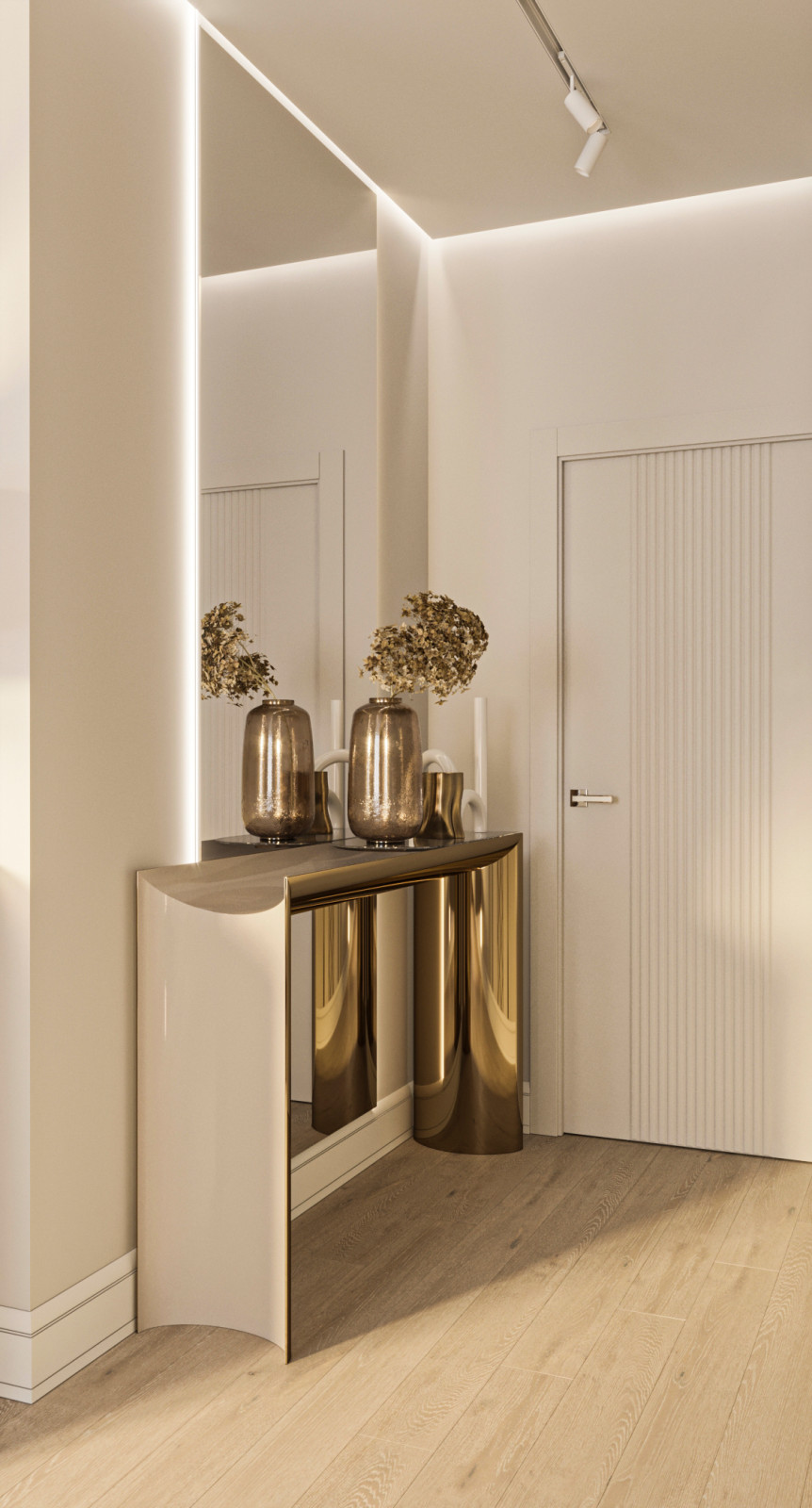 Обложка проекта: Luxury bedroom in gold color