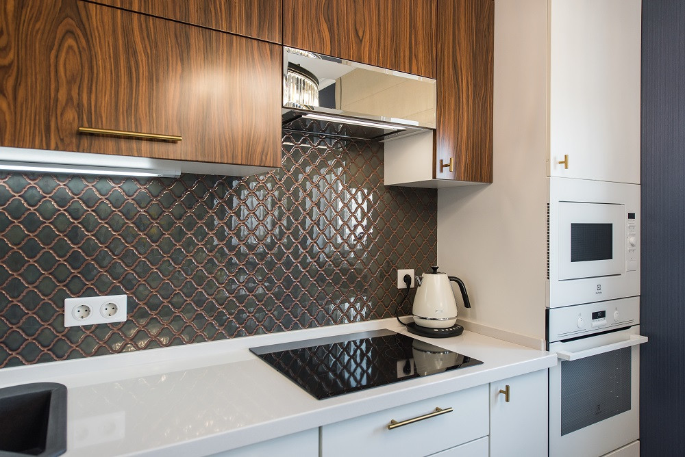 Кухня в натуральном шпоне