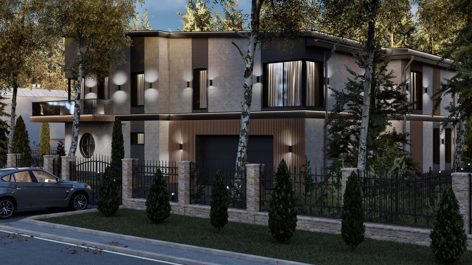 Обложка проекта: Визуализация дома КП "Монтевиль"