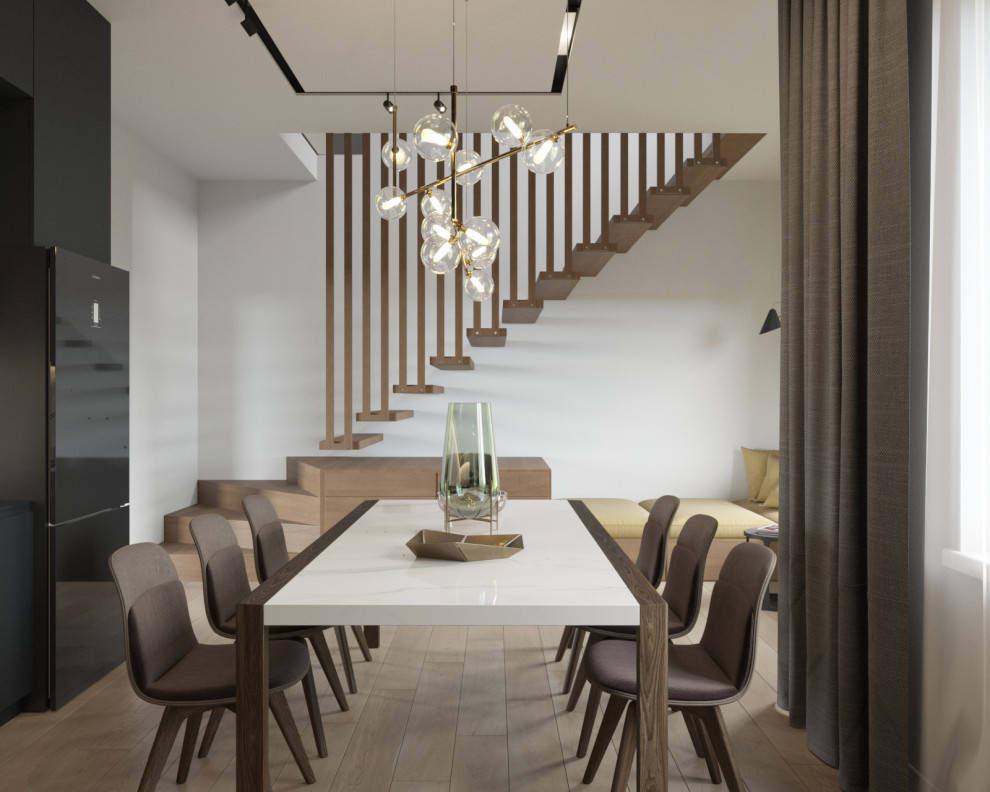 Интерьер кухни в проекте частного дома с.Рощино