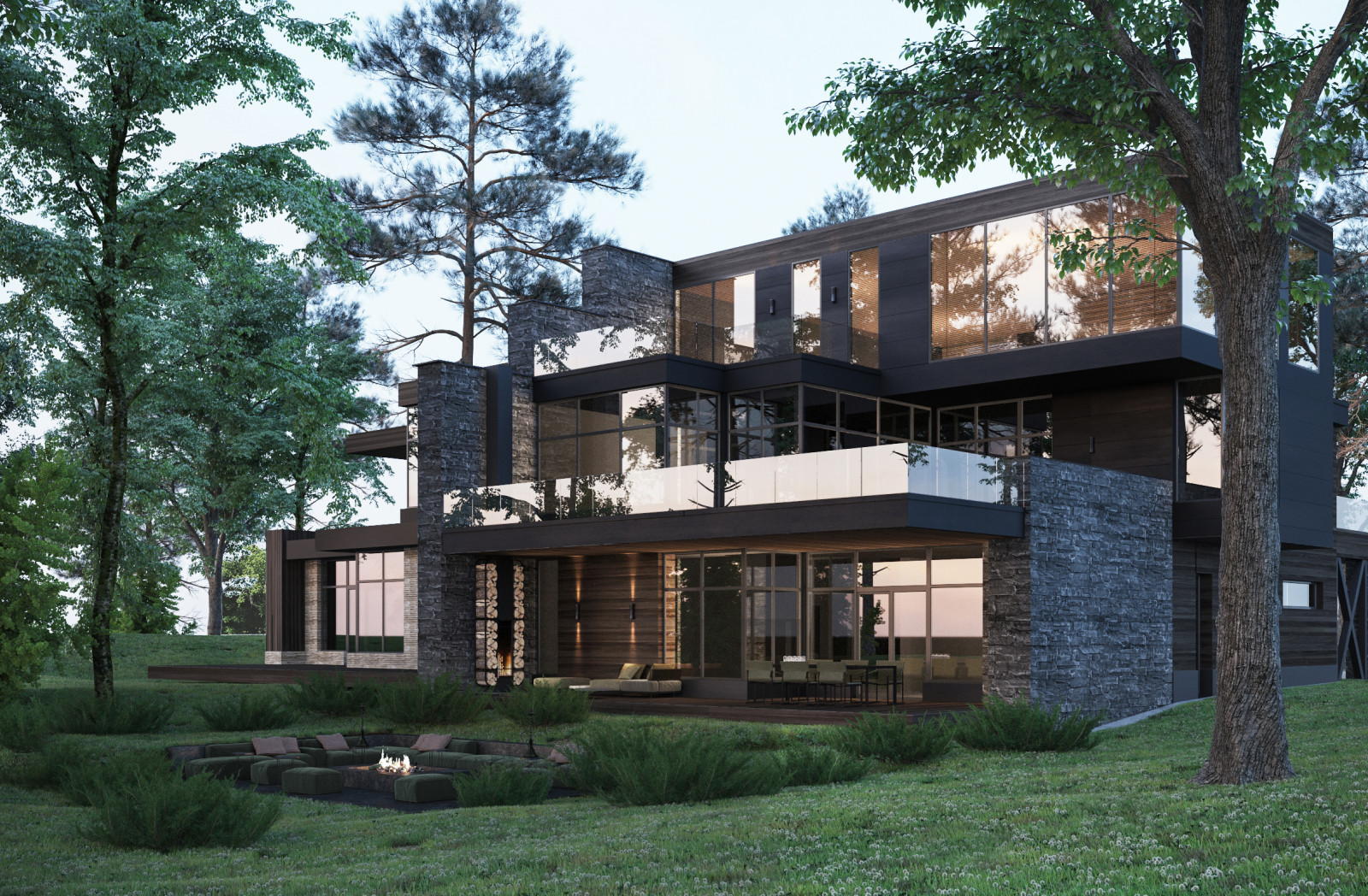 Дуплекс на две семьи , общей площадью 800м2