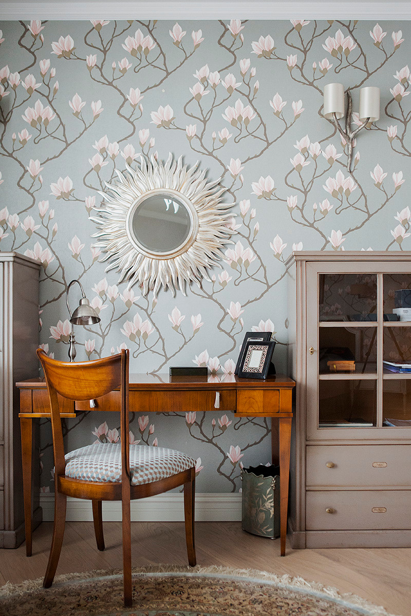 В гостях: Жемчужные тона и балерины в московской квартире