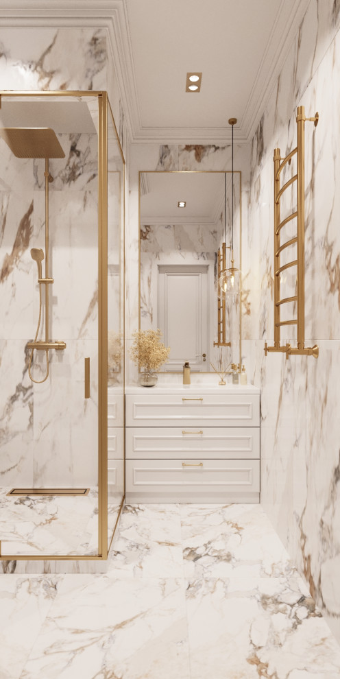 Обложка проекта: 5. Calm classic. Большой санузел