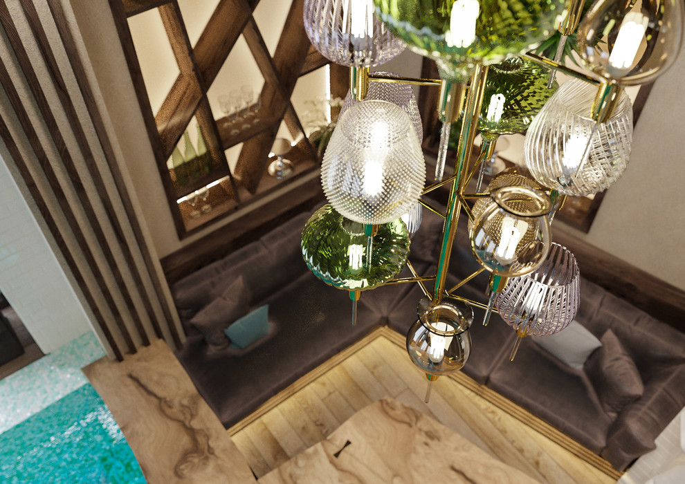 Современная интерпретация шале, просторный загородный дом